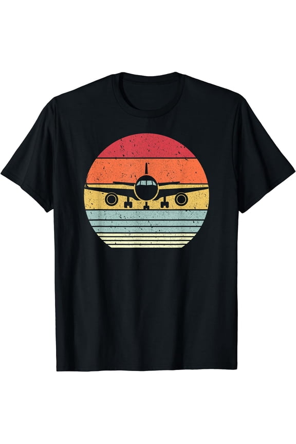 Airplane Shirt. Retro Style Pilot T-Shirt