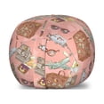 thumbnail image 1 of Airplane Storage Toy Bag Chair, Camera and Sunglasses Bon Voyage Vacation Tourist Pattern with Luggage Print, Stuffed Animal Organizer Washable Bag, Large Size, Multicolor, by Ambesonne, 1 of 3