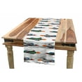 thumbnail image 1 of Airplane Table Runner, Jet-Planes Aviation Attack Modern Technology United Kingdom Model Illustration, Dining Room Kitchen Rectangular Runner, 3 Sizes, by Ambesonne, 1 of 2