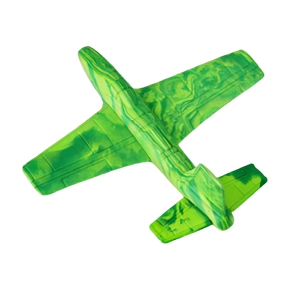 Airplane Toy Glider for All Ages for Kids Ages 3+ - Impact-Resistant EVA Foam Glider Plane Long-Lasting Flying Toy for Kids Daily Play (Green)