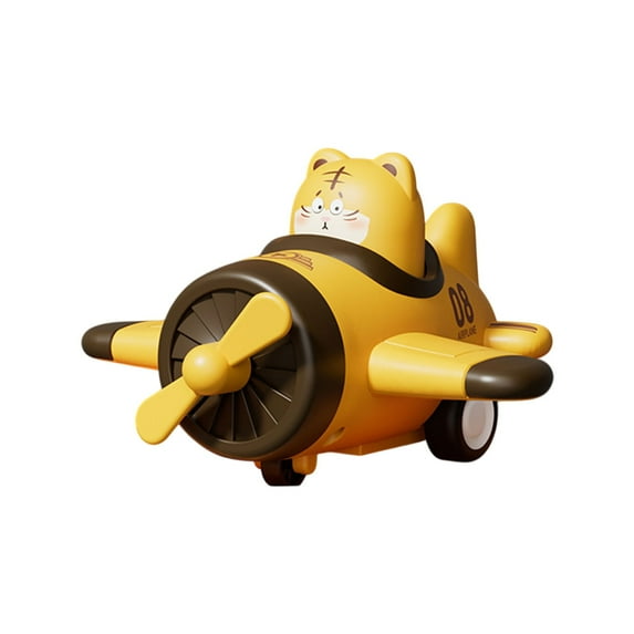 Airplane Toy, Press and Go Airplane Toys for Toddlers 1-3, Baby Animal Racing Cars Toys, Push Toy Airplane for Boys Age 4-7, Toys for Boys Girls 2 3 4 5 Years Old, Plane Toy for Christmas Birthday