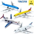 thumbnail image 1 of TYMZDYN Airplane Toys, Metal Plane Pull Back Airplane Toys for 3 4 5 6 Years Old Boys Girls, Die Cast Aircraft Plane Models, Kids' Play Vehicles Aeroplane Airplanes for Kids Birthday Easter Gifts, 1 of 8