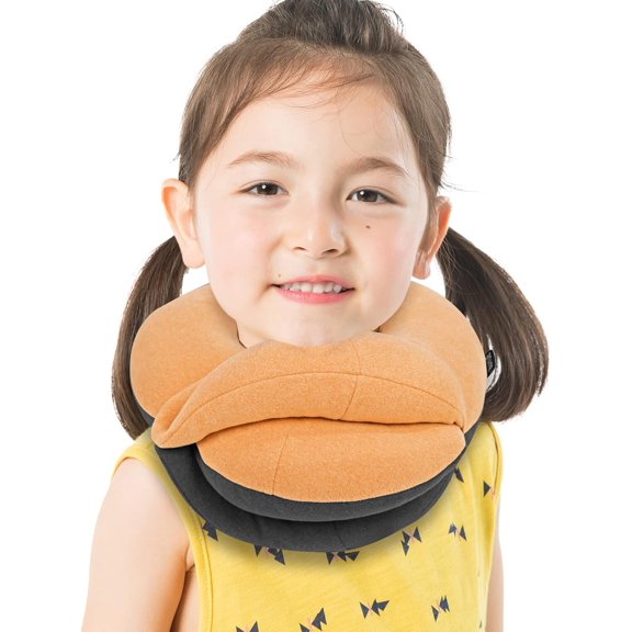 Airplane Travel Neck Pillow With 360° Head Support, Includes Eye Mask Earplugs Carrying Bag, Ideal For Long Flight Sleep
