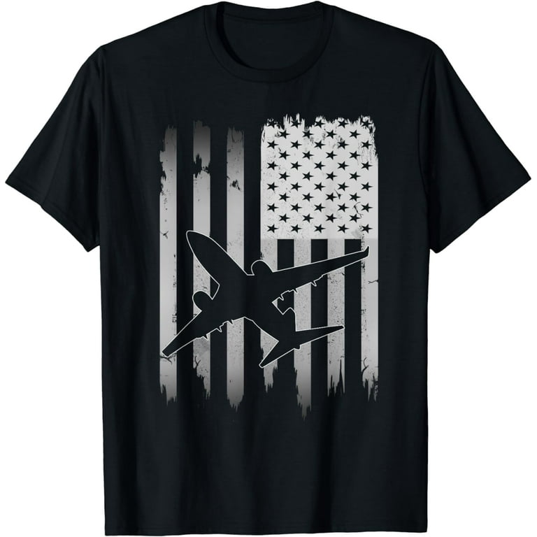 Usa Vintage American Flag Funny Airplane T Shirt Usa Vintage American Flag Funny Airplane T Shirt