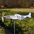 Airplane Wind Spinner, Airplane Weather Vane,Wind Sculpture Windmill ...