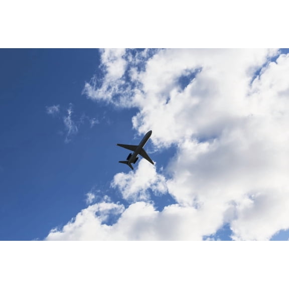 Airplane leaving Anchorage airport Anchorage Alaska United States of America Canvas Art - LJM Photo Design Pics (19 x 12)