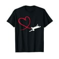 thumbnail image 1 of Airplane with heart T-Shirt, 1 of 5