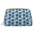 thumbnail image 1 of Airplanes and Aviation Signs Makeup Bag, Large Capacity Travel Cosmetic Bag for Women Girls- Travel Toiletry Bag Leather Portable Waterproof Makeup Case Organizer with Handle, 1 of 4