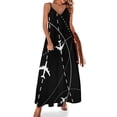thumbnail image 1 of Airplanes Background with Trajectory Sleeveless Dress Loose Women's Dress Dresses Luxury Evening Dresses, 1 of 9
