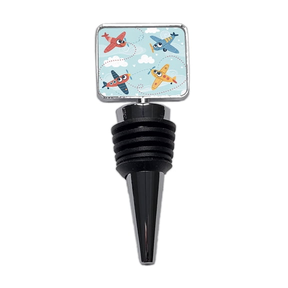 Airplanes Cute Cartoon Wine Bottle Stopper Cap Plug