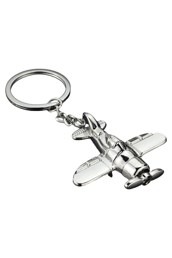 Airplanes Inspired Keychain Detailed Zines Alloy Workmanship Versatile Decoration for Luggage Keys and Gifts Giving