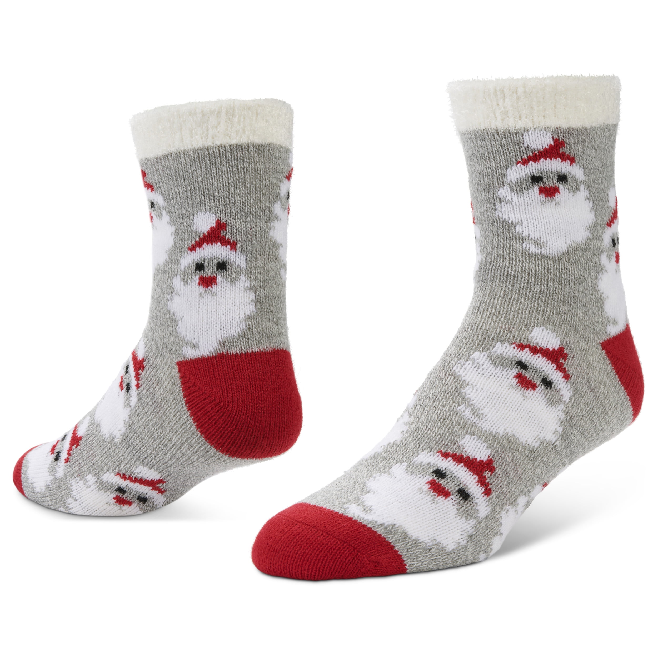 Airplus 2024 Double Layer Crew Sock Men's 8-12.5, Tossed Santas