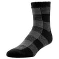 thumbnail image 1 of Airplus Double Layer Aloe Crew Socks, Men's 8-12.5,, Grey Buffalo Check, 1 Pair, 1 of 4