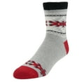 thumbnail image 1 of Airplus  Dual Layer Crew Sock, Red and Black Aztec, Men's 8.5-12, 1 of 4
