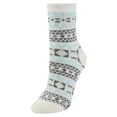 thumbnail image 1 of Airplus  Dual Layer Crew Socks, White Mini Snowflake, Women's Medium 5-10, 1 of 4