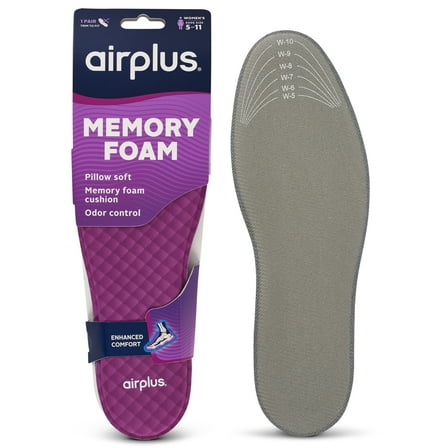 Airplus Memory Comfort Insole Women's 5-11, Trim-to-Fit Women's