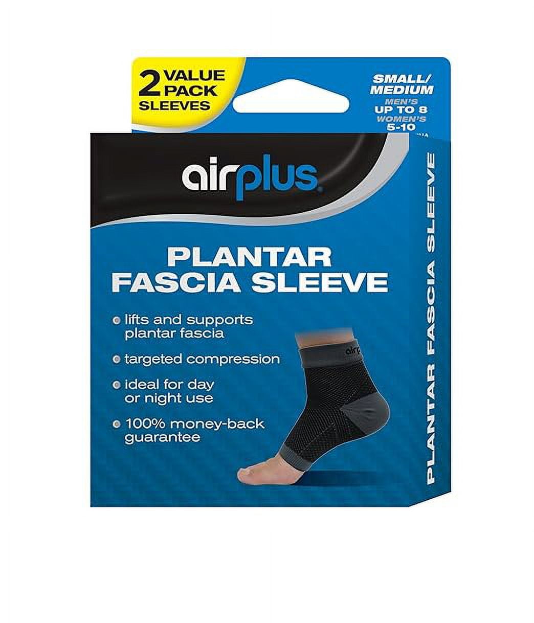 Airplus Plantar Fascia Sleeve, Men's Women's Small Medium, 2 Sleeves
