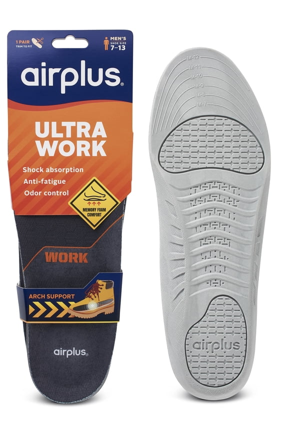Ultra Work Memory Insole Men's 7-13 Male