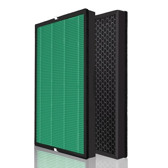 2 Pack Replacement KXY550 Filters Compatible with Airplus Air Purifier, Activated Carbon Filter for Pet Dander, Dust, Smoke