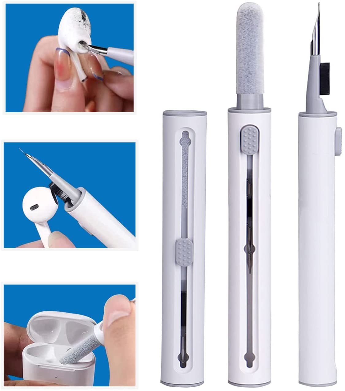 Airpod Cleaner Kit, Cleaning Pen for Airpods Pro 1 2 3, Multifunction  Earphones Cleaner for Wireless Earphones Bluetooth Headphones 