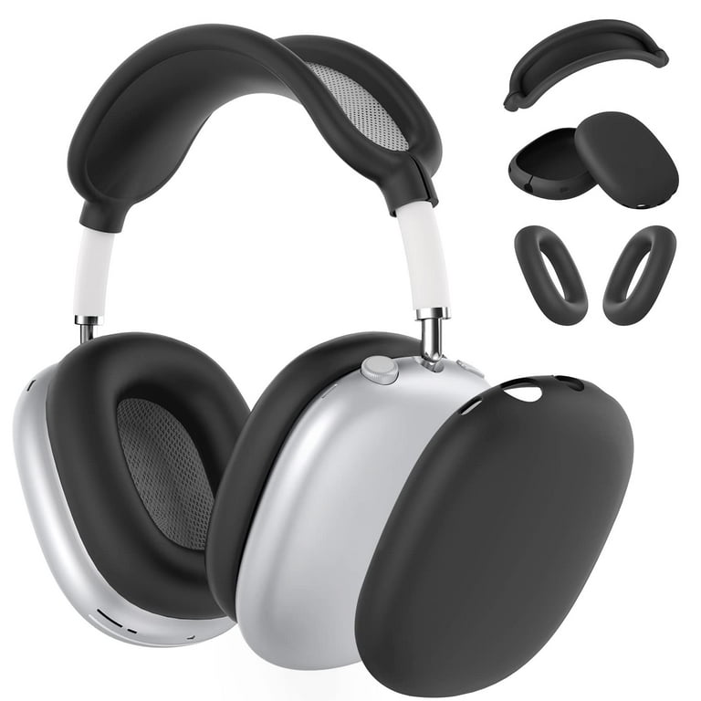 Airpod Max Case Airpod Max Ear Covers Anti Scratch Ear Pad Case Cover Ear Cups Cover Headband Cover Accessories Soft Silicone Skin Protector for Apple AirPods Max Black Walmart