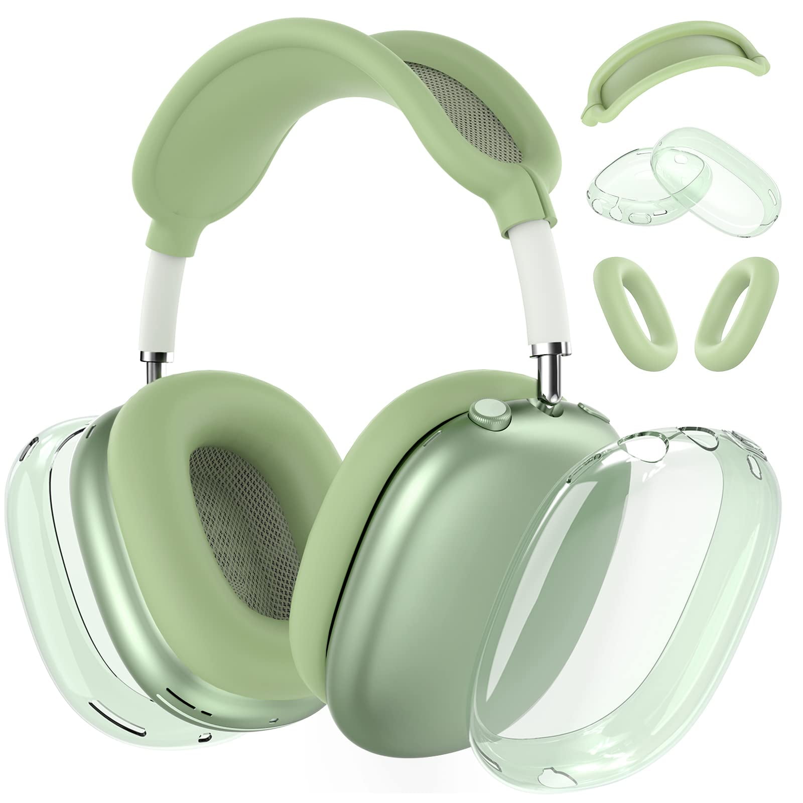 Airpod Max Case, Airpod Max Ear Covers, Silicone Case Cover, Clear Soft TPU Ear Cups Cover/Ear Pad Case Cover/Headband Cover, Transparent Accessories Silicone Protector, Clear Green - Walmart.com Airpod Max Case, Airpod Max Ear Covers, Silicone Case Cover, Clear Soft TPU Ear Cups Cover/Ear Pad Case Cover/Headband Cover, Transparent Accessories Silicone Protector, Clear Green - Walmart.com
