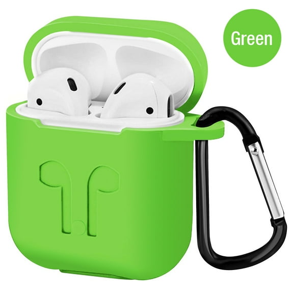 Airpod Protective Case, Precision Size, 3mm skin, 360 protection, metal Keychain hook, for Airpods1 & Airpods 2