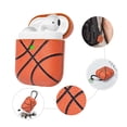 thumbnail image 1 of For Airpods 1 / Airpods 2 Case, Airpods Leather Case, Njjex Shockproof PC+PU Leather AirPods Accessories Headset Box Earphone with Cover Carabiner Keychain for Apple AirPods 1 & 2 -Basketball, 1 of 10