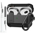 thumbnail image 1 of Airpods 3rd Generation Case with Lock & Cleaning Kit, OTOPO Rugged Shockproof Airpod 3 Protective Cover Men Women for Apple Airpod 3rd Gen Case 2021, Black, 1 of 7