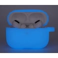 thumbnail image 1 of Airpods Pro 2 2nd Generation (2022) Silicone Shockproof Cover Case - Glow in the Dark Light Blue, 1 of 2