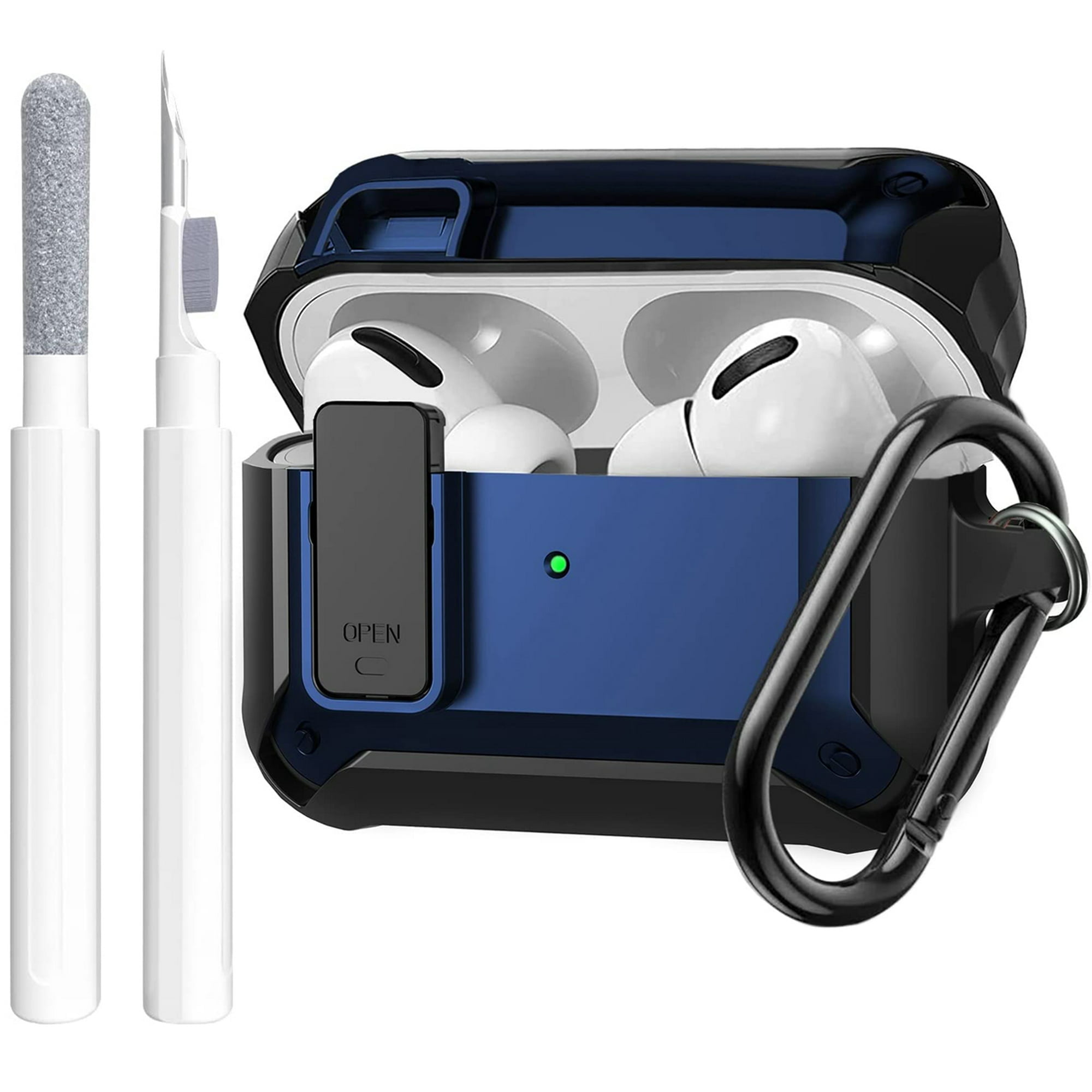 Airpods Pro 2nd/1st Generation Case Lock with Cleaning Kit, OTOPO Protective Cover for Airpod Pro 2 Gen Case Women, Shockproof Rugged Shell for AirPod Airpods Pro 2nd/1st Generation Case Lock with Cleaning Kit, OTOPO Protective Cover for Airpod Pro 2 Gen Case Women, Shockproof Rugged Shell for AirPod