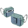 thumbnail image 1 of for Airpods Pro 2nd Gen (2022) Case, AirPods Pro 2 Case , Dual-Color Rugged Hybrid PC TPU Airbuds Case with Keychain Dustproof Anti-Scratch Protective Case for Apple Airpods Pro 2nd Gen, Green+Blue, 1 of 8