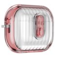 thumbnail image 1 of for Airpods Pro 2nd Gen (2022) Case with Drop-Proof Secure Locking, Full Body Shockproof Hybrid Earphone Cover for Airpods Pro 2nd Gen (2022) Protective Skin with Keychain & Carabiner, Pink/Clear, 1 of 4