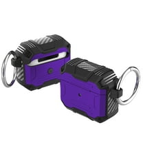 Airpods Pro 2nd Gen Case for Men Women, Heavy Duty Protective Case with Keychain Portable Dustproof Anti-Scratch Rugged Bumper Durable Case Cover for Apple Airpods Pro 2nd Gen 2022,Purple