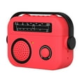 thumbnail image 1 of for Airpods Pro 2nd Generation 2022 Case Cover with Swivelling Handle, Cute Radio Design with Locking Cap Silicone Rubber Shockproof Protective Cover for Airpods Pro Gen, Red, 1 of 7