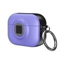 thumbnail image 1 of for AirPods 3rd Generation (2021) Protective Case Automatic Pop-up with Safety Locking Clip, Full Body Shockproof Hard Case with Keychain for AirPods 3rd Generation (2021), Purple, 1 of 8