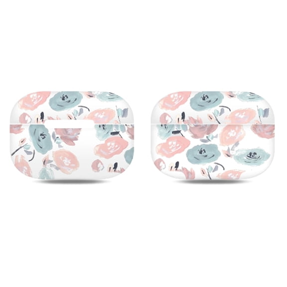 Airpods Pro Case, Airpods 3 Case, Allytech Flower Printed Anti-scratch Wireless Charging Support Drop Protection Portable Case Cover for Apple New Airpods Pro, Lotus