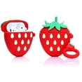 thumbnail image 1 of Airpods Silicone Case Funny Cute Cover Compatible for Apple Airpods 1&2[Fruit and Vegetable Series][Best Gift for Girls&boys or Couples] (3D Strawberry), 1 of 4
