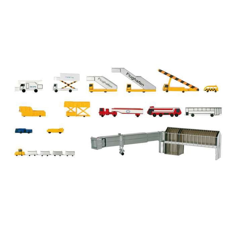 航空機・ヘリコプター herpa 1/500 Airport Service Set Airport Accessory Set 1 - 19 Pieces Set (1:500) - Walmart.com
