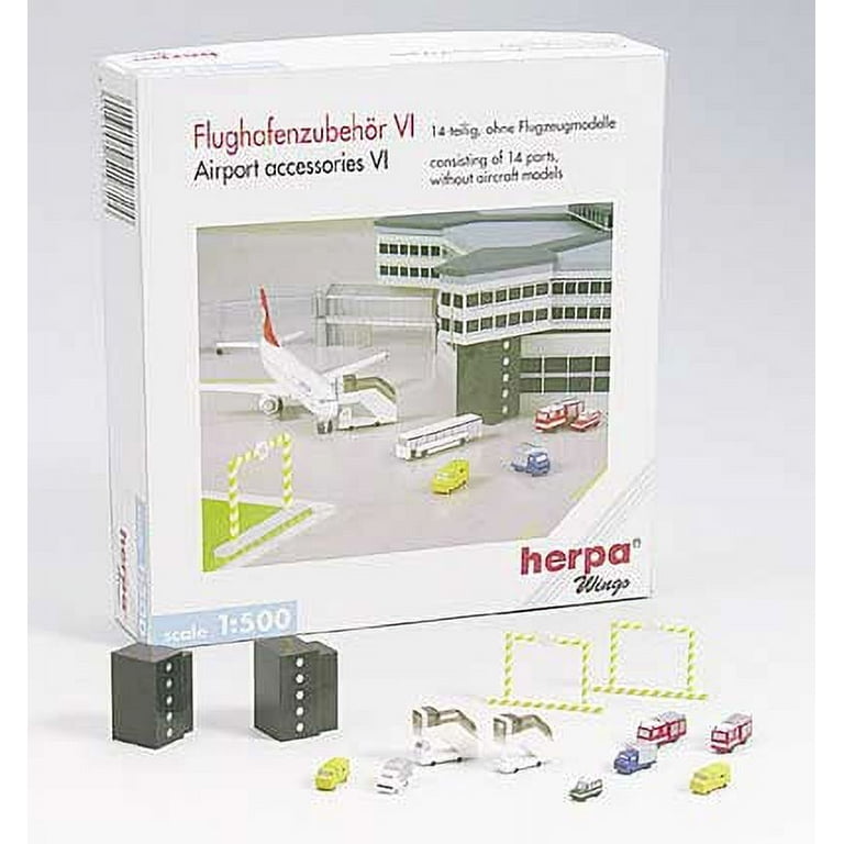 Airport Accessory Set 6 - Various Accessory Vehicles (1:500