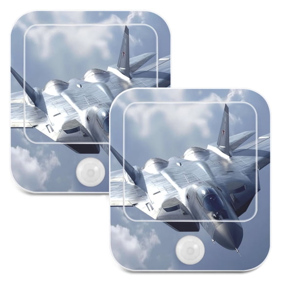 Airport Clouds Night Lights Plug into Wall LED with Auto Light Sensor Warm Light for Kids Hallway Bedroom Living Room Kitchen Bathroom Set of 2