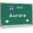 thumbnail image 1 of Airport Metal Tin Signs Atlanta Atl Airport Highway Poster Sign Interstate I-75 I-85 South Direction Indication Georgia Ga Travel Souvenir Gift 16x24 Inches, 1 of 5