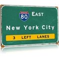 thumbnail image 1 of Airport Metal Tin Signs Atlanta Atl Airport Highway Poster Sign Interstate I-75 I-85 South Direction Indication Georgia Ga Travel Souvenir Gift 8x12 Inches, 1 of 5