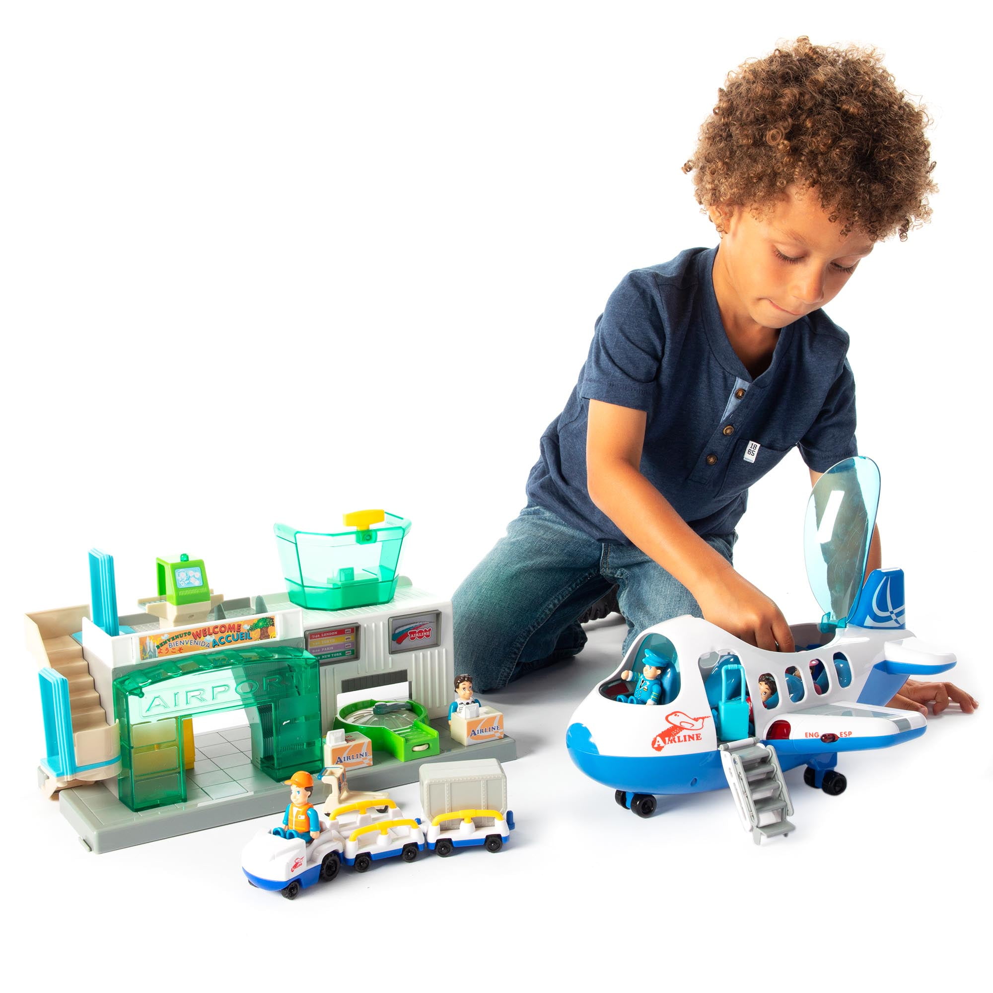 Walmart Kids Airport Playset Toy Set for Toddlers with Lights and Sounds Walmart