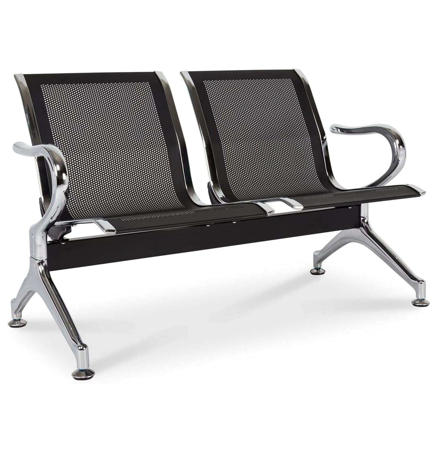 Airport Reception Guest Chairs 2 Seat with Arms for Office Bank ...