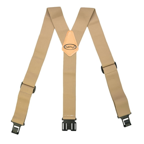 Airport Suspenders For Men No-Buzz Y Shape Hook End Suspenders 2 inch Non-Metal Suspenders Belt Clip Suspenders