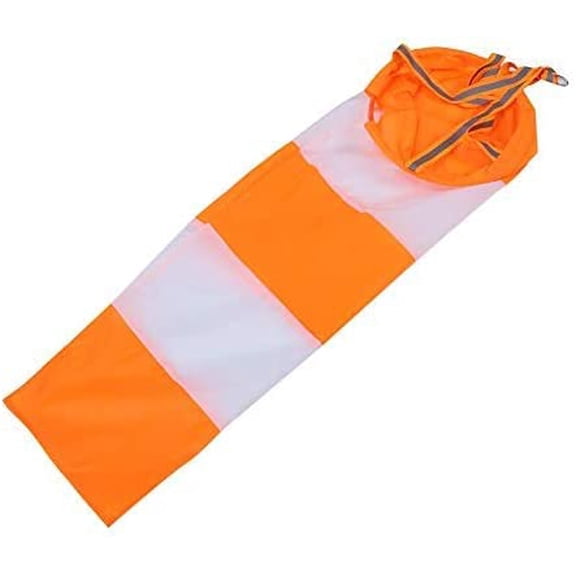 Airport Windsock, Windsock Rip Stop Nylon Rip Stop Outdoor Wind Measurement Sock Bag with Reflective Belt for Outdoors Airport Farm & Park(0.8m)