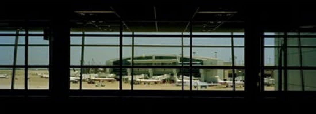 Airport viewed from inside the terminal Dallas Fort Worth International Airport Dallas Texas USA Canvas Art - Panoramic Images (18 x 7)