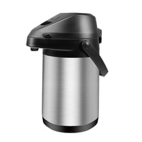 Airpot Thermal Coffee Carafe with Pump,Stainless Steel Airpot Insulated Vacuum Thermal Jug,Large Coffee Thermos Dispenser for Coffee,Hot Chocolate, Iced Tea