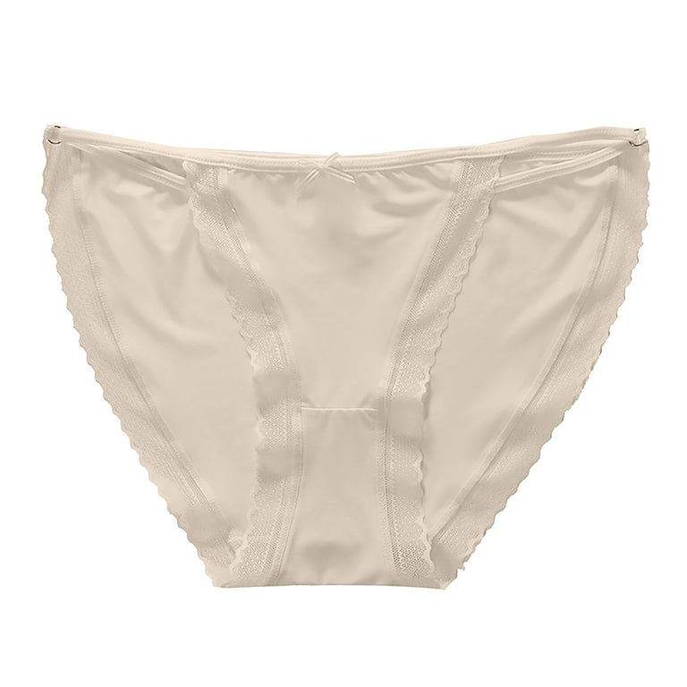 100% silk underwear women's thin middle waist small lace real silk